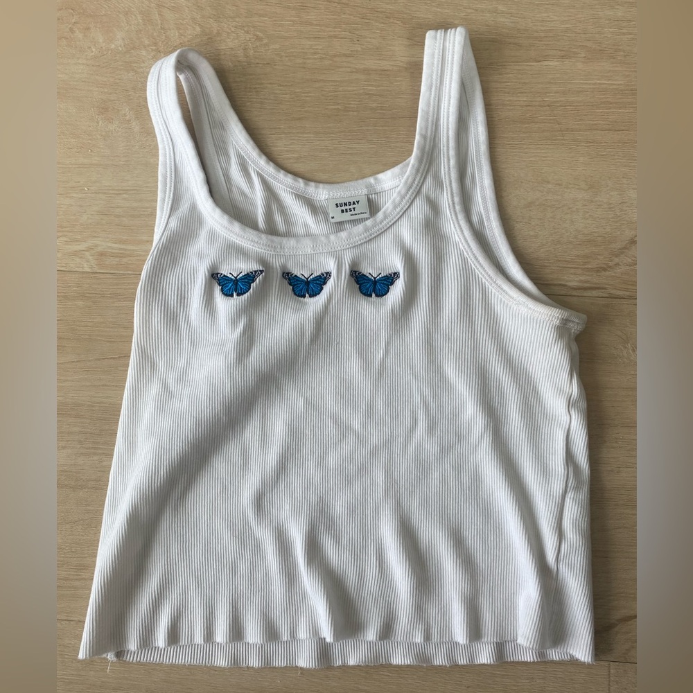 Sunday Best Cropped Tank Size Medium